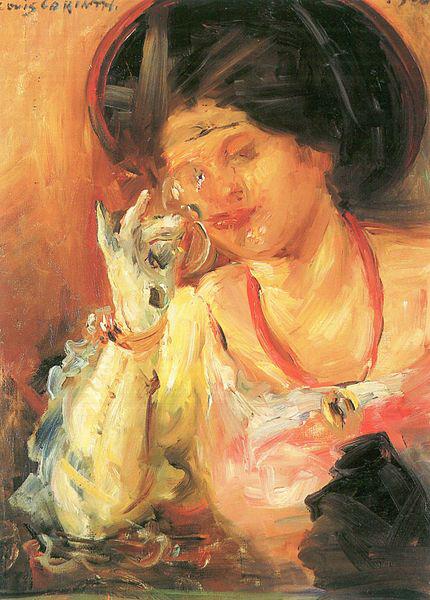 Lovis Corinth Dame mit Weinglas